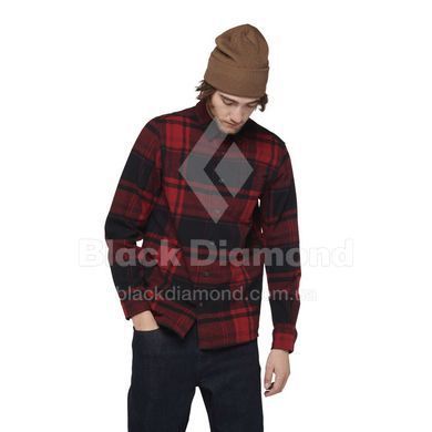 Рубашка мужская Black Diamond M Project Flannel, Red Rock/Black Plaid, S (BD 7440639558SML1)