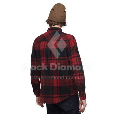 Рубашка мужская Black Diamond M Project Flannel, Red Rock/Black Plaid, S (BD 7440639558SML1)