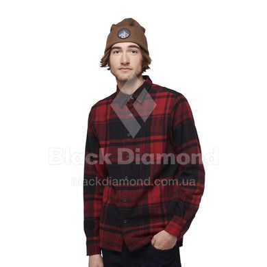 Рубашка мужская Black Diamond M Project Flannel, Red Rock/Black Plaid, S (BD 7440639558SML1)