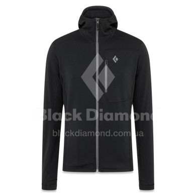 Чоловіча флісова кофта Black Diamond M Coefficient Fleece Hoody, Black, S (BD 744020.0002-S)
