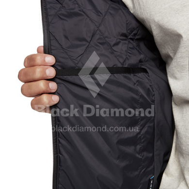 Трекінгова чоловіча демісезонна куртка Black Diamond Vision Hybrid Hoody Men's, Black, S (BD 7440380002SML1)
