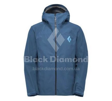 Мембранна чоловіча куртка для трекінгу Black Diamond Liquid Point Shell, S - Midnight (BD K849.407-S)