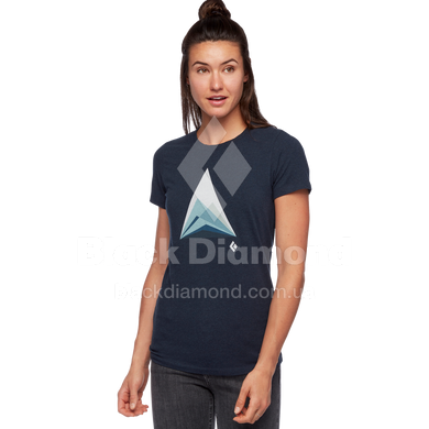 Футболка жіноча Black Diamond W SS Mountain Transparency Tee, L - Eclipse Heather (BD 7300615009LRG1)