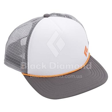 Бейсболка Black Diamond Flat Bill Trucker Hat, Granite/White, One Size (BD AQ3P.027)