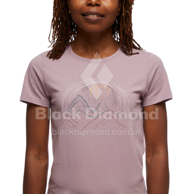 Футболка жіноча Black Diamond W SS Summit Scribble Tee, XS - Wood Violet (BD 7301225010XSM1)