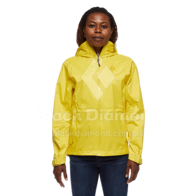 Мембранна жіноча куртка для трекінгу Black Diamond W Treeline Rain Shell - Sunflare, S (BD AP7450097002SML1)