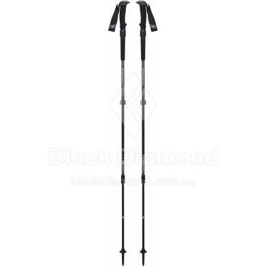 Треккинговые телескопические палки Black Diamond Trail Pro Shock, 105-140 см, Black (BD 112502.1007)