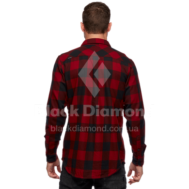 Рубашка мужская Black Diamond M Zodiac LS Flannel Shirt, L - Dark Crimson/Smoke Plaid (BD 753006.9164-L)