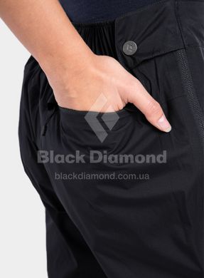 Штаны женские Black Diamond Stormline Stretch Full Zip Rain Pants, XXS - Black (BD TC2Z.015-XXS)