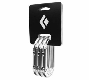 Набір карабінів без муфти Black Diamond Oval Keylock 3 Pack, Polished (BD 381099.POLS)