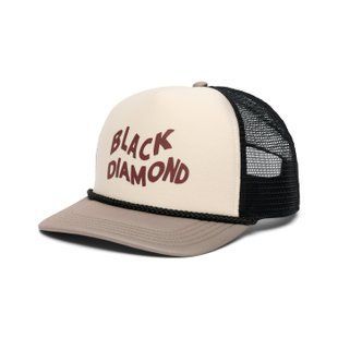 Кепка Black Diamond Flat Bill Trucker Hat, One Size, Chalk/Pine Smoke/Iron Red Wavy Black Diamond (BD 7230499762ALL1)
