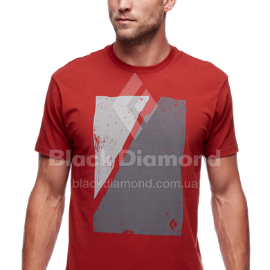 Футболка чоловіча Black Diamond M Block Print Mountain Tee, XS - Red Rock (BD 7301256019XSM1)