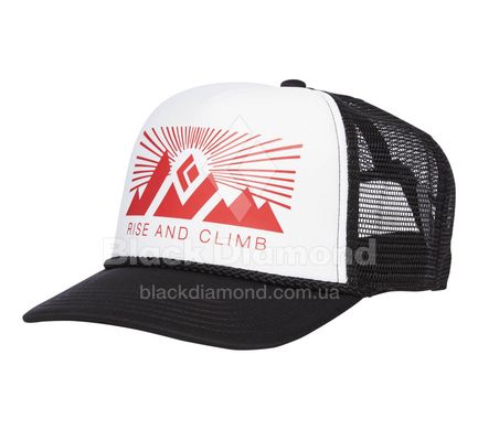 Кепка Black Diamond Flat Bill Trucker Hat White/Fire Red (BD AQ3P.9027)