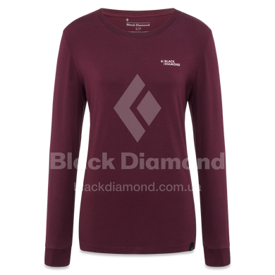 Футболка с длинным рукавом женская Black Diamond W LS BD Forest Diamond Tee, Bordeaux, L (BD 7300606018LRG1)
