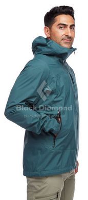 Мембранна чоловіча куртка Black Diamond M Highline Shell, Anthracite/Nickel/Octane, L (BD 7450009144LRG1)