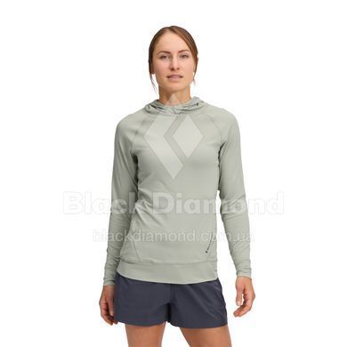 Кофта женская с рукавом реглан Black Diamond W Ls Alpenglow Hoody, Agave, M (BD 7520803061MED1)