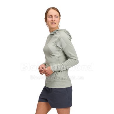 Кофта женская с рукавом реглан Black Diamond W Ls Alpenglow Hoody, Agave, M (BD 7520803061MED1)
