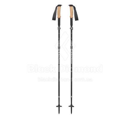 Трекінгові палки Black Diamond Alpine FLZ, 105-125 см, Black (BD 112195-125)