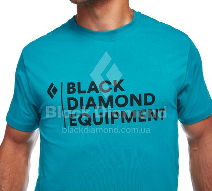 Футболка мужская Black Diamond Stacked Logo Tee, Teal, M (BD 730053.3027-M)
