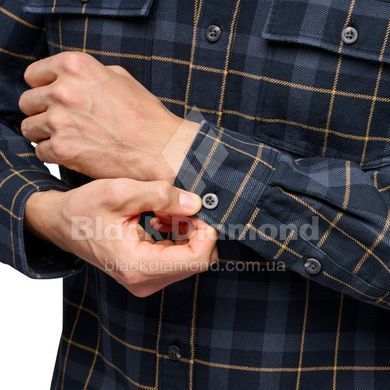 Сорочка чоловіча Black Diamond M Project Twill LS Shirt, Charcoal/Black, S (BD 7530919624SML1)