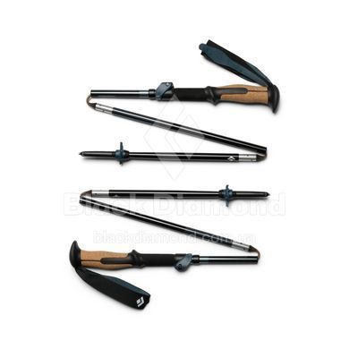 Треккинговые палки Black Diamond Trail Vista FLZ, 125 см, Midnight Blue (BD 11256040341251)