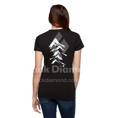 Футболка женская Black Diamond Peaks Tee, Black, р.S (BD 7301520002SML1)