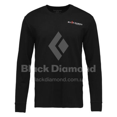 Футболка с длинным рукавом мужская Black Diamond M Heritage Wordmark LS Tee, Black, M (BD 7524440002MED1)