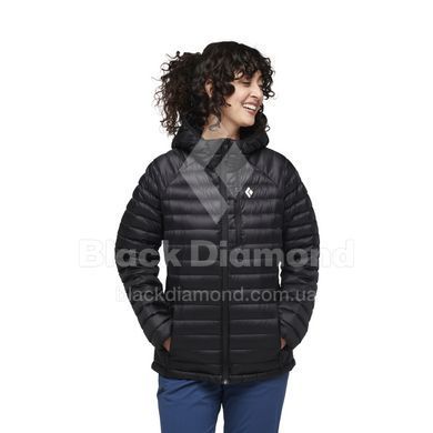 Жіночий легкий пуховик Black Diamond W Deploy Down 1.0 Hoody, Black, L (BD 7440930002LRG1)