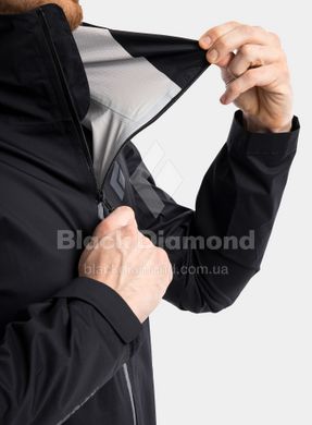 Мембранная мужская куртка Black Diamond Stormline Stretch Rain Shell, L - Black (BD CDT0.015-L)