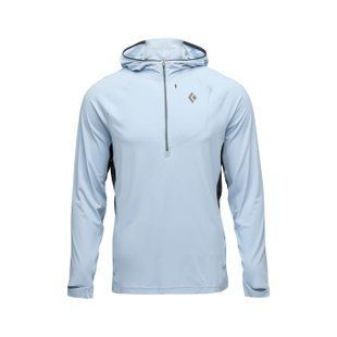 Кофта мужская с рукавом реглан Black Diamond M Alpenglow Pro Hoody, Fog Blue, L (BD 7520934051LRG1)