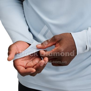 Кофта чоловіча з рукавом реглан Black Diamond M Alpenglow Pro Hoody, Fog Blue, L (BD 7520934051LRG1)