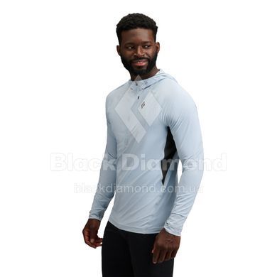 Кофта чоловіча з рукавом реглан Black Diamond M Alpenglow Pro Hoody, Fog Blue, L (BD 7520934051LRG1)