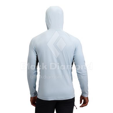 Кофта чоловіча з рукавом реглан Black Diamond M Alpenglow Pro Hoody, Fog Blue, L (BD 7520934051LRG1)