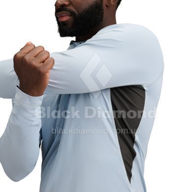 Кофта чоловіча з рукавом реглан Black Diamond M Alpenglow Pro Hoody, Fog Blue, L (BD 7520934051LRG1)