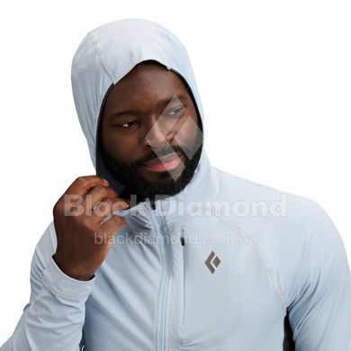Кофта чоловіча з рукавом реглан Black Diamond M Alpenglow Pro Hoody, Fog Blue, L (BD 7520934051LRG1)
