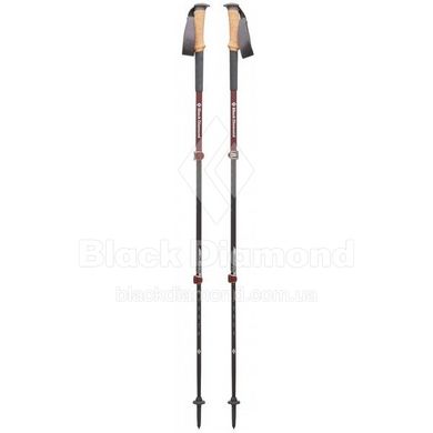 Треккинговые телескопические палки женские Black Diamond W Alpine Carbon Cork, 63-130 см, Picante (BD 112198.0000)
