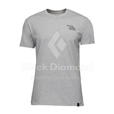 Футболка мужская Black Diamond M Ice Climber Tee, Nickel Heather, L (BD 7302421014LRG1)