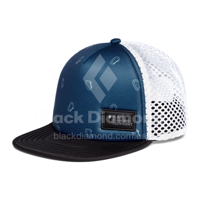 Кепка Black Diamond Hideaway Trucker Cap - Ink Blue / Carabiner Print (BD 7230139276ALL1)