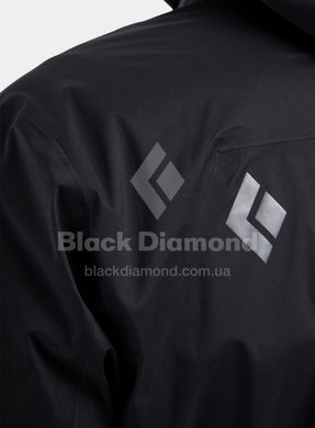Мембранная мужская куртка Black Diamond Stormline Stretch Rain Shell, S - Black (BD CDT0.015-S)