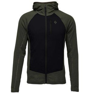 Флисовый реглан Black Diamond Men's Coefficient LT Hybrid Hoody, Tundra/Black, M (793661540915)