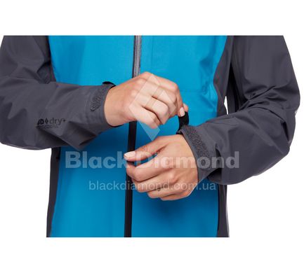 Мембранна жіноча куртка Black Diamond Highline Shell, M - Fjord Blue/Anthracite (BD 745001.9143-M)