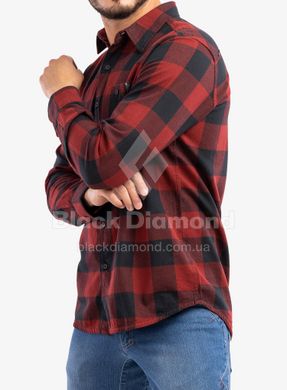 Сорочка чоловіча Black Diamond M Zodiac LS Flannel Shirt, L - Dark Crimson / Smoke Plaid (BD 753006.9164-L)