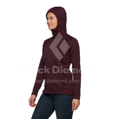 Женская флисовая кофта с рукавом реглан Black Diamond Factor Hoody, Bordeaux, M (BD 7440806018MED1)