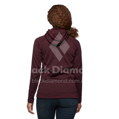 Жіноча флісова кофта з рукавом реглан Black Diamond Factor Hoody, Bordeaux, M (BD 7440806018MED1)