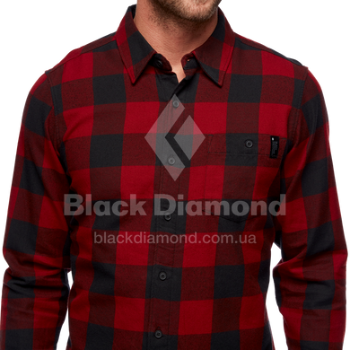 Сорочка чоловіча Black Diamond M Zodiac LS Flannel Shirt, Dark Crimson / Smoke Plaid, M (BD 753006.9164-M)