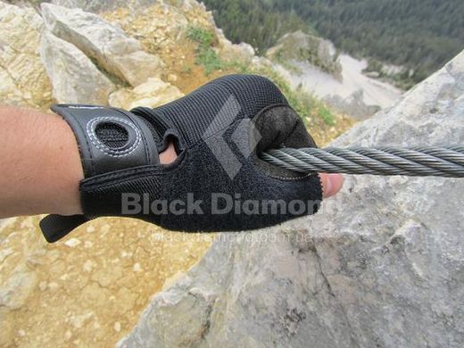 Перчатки женские Black Diamond Crag Half-Finger Gloves, Bordeaux, L (BD 801868.6018-L)
