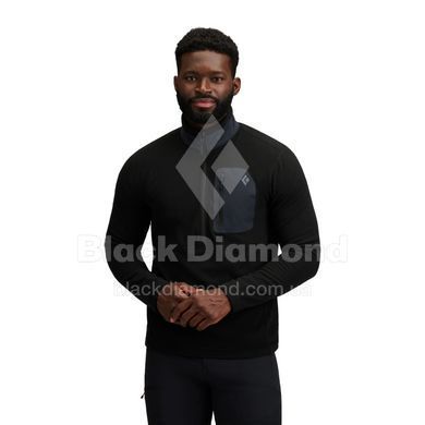 Кофта флисовая мужская Black Diamond M Rift HZ Fleece Jacket, Black/Black, L (BD 7441149008LRG1)