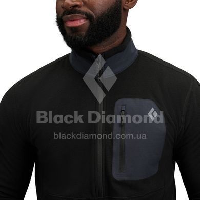 Кофта флисовая мужская Black Diamond M Rift HZ Fleece Jacket, Black/Black, L (BD 7441149008LRG1)
