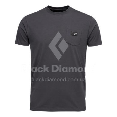 Футболка чоловіча Black Diamond M Pocket Label Tee, S - Carbon (BD 730004.0003-S)