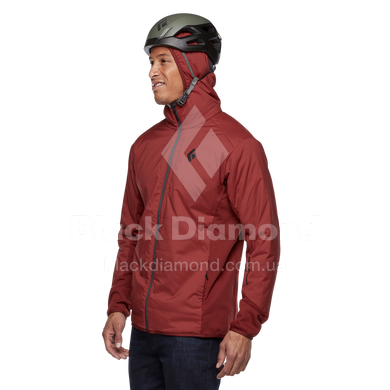 Трекінгова чоловіча куртка Soft Shell Black Diamond First Light Hybrid Hoody, XL - Dark Crimson (BD OL096003XLG1)